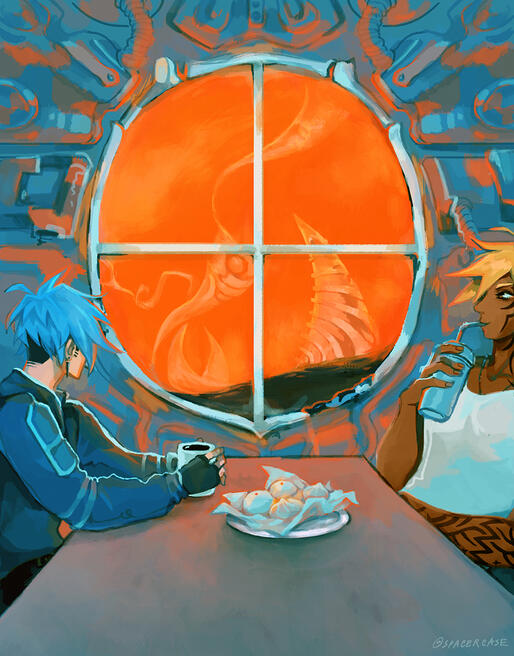 Off-world breakfast